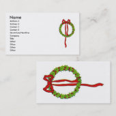 Kerstkrans Visitekaartje (Voorkant / Achterkant)