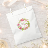 Kerstkrans Waterverf Bloemen Bedankzakje (Geknipt)