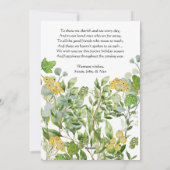 Kerstkrans Waterverf Feestdagenkaart (Achterkant)