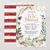 Kerstkrans Winter Vakantie Trouwen Kaart (Voorkant / Achterkant)