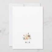 Kerstkrans Winter Wedding Save The Date Kaart (Achterkant)