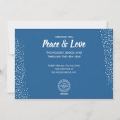 Kerstkrans Zakelijke groeten Feestdagenkaart (Achterkant)