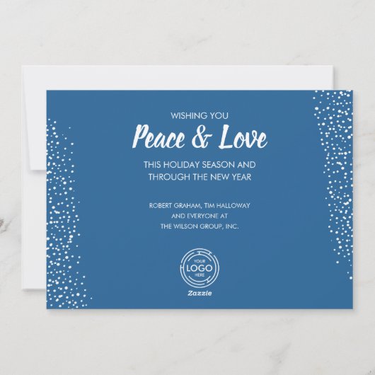 Kerstkrans Zakelijke groeten Feestdagenkaart (Achterkant)