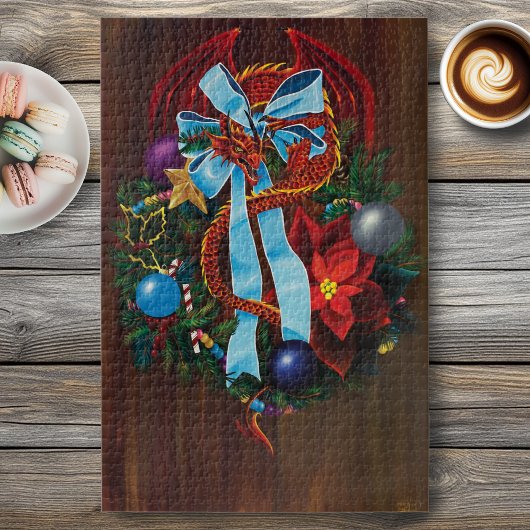 Kerstkransdraak Legpuzzel