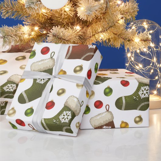 Kerstkransen Cadeaupapier (Feestdagen)