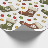 Kerstkransen Cadeaupapier (Hoek)