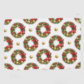 Kerstkransen Golfhanddoek (Horizontaal)