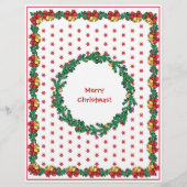 Kerstkransen & Guirlande Briefpapier (Achterkant)