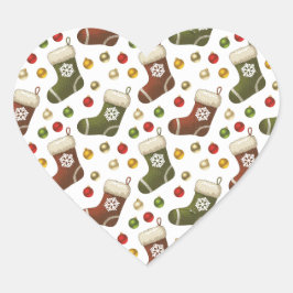 Kerstkransen Hart Sticker