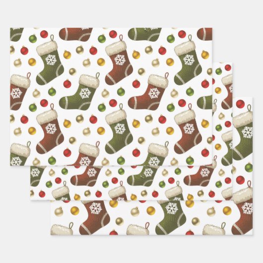 Kerstkransen Inpakpapier Vel (Set)