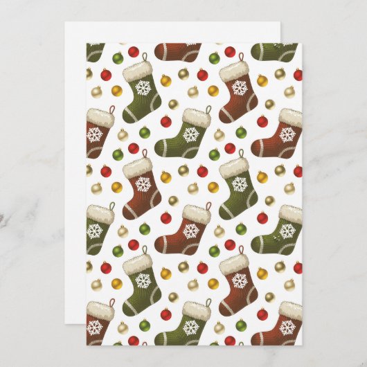 Kerstkransen Kaart (Voorkant / Achterkant)