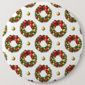 Kerstkransen Ronde Button 6,0 Cm (Voorkant)