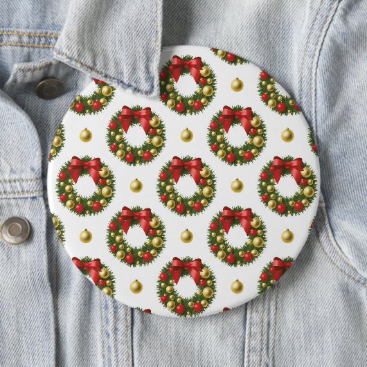 Kerstkransen Ronde Button 6,0 Cm (In situ)