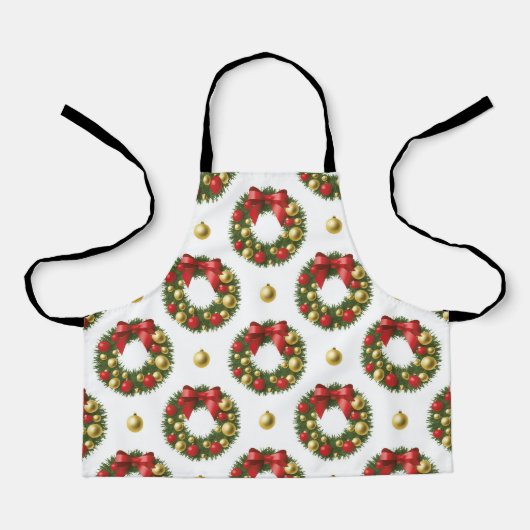 Kerstkransen Schort (Voorkant)