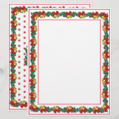 Kerstkransen & slingerbriefpapier (Voorkant / Achterkant)