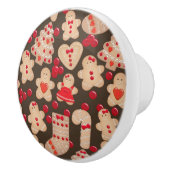 Kerstkransjes Kerstkoekjes Kerstmis Keramische Knop (Rechts)