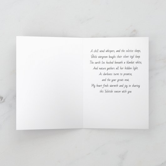 Kerstkranskaart Feestdagen Kaart (Binnen)