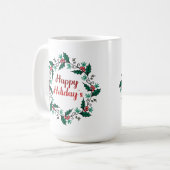 Kerstkransmok Koffiemok (Voorkant links)