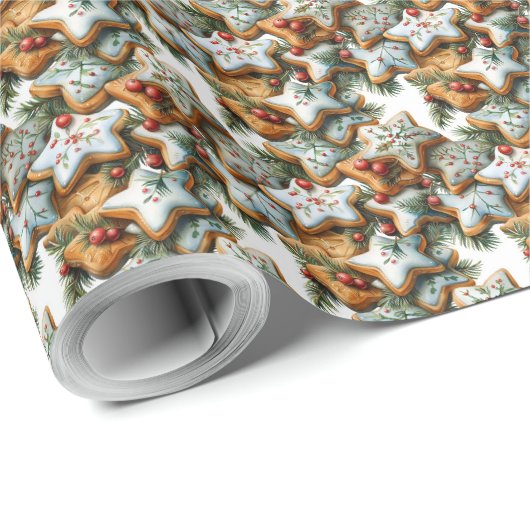 Kerstkransontwerp Cadeaupapier (Rol Hoek)