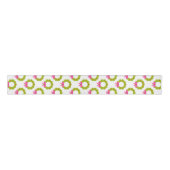 Kerstkranspatroon – Roze Strik Vakantiedesign Grosgrain Lint (Voorkant)