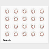 Kerstkranssticker Ronde Sticker (Vel)