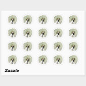 Kerstkransstickers Ronde Sticker (Vel)