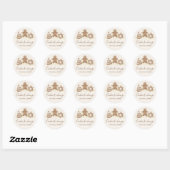 Kerstkransuitwisselingsfeestje Ronde Sticker (Vel)
