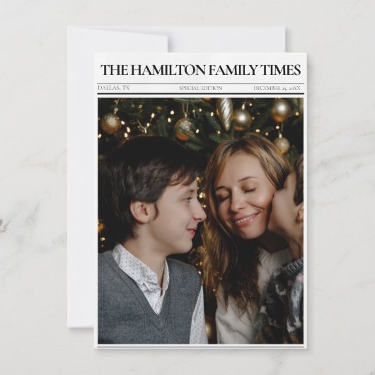 Kerstkrant 6 foto's feestdagenkaart (Voorkant)