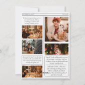 Kerstkrant 6 foto's feestdagenkaart (Achterkant)