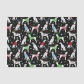 kerstkrant Dalmatian Tissue Paper Tissuepapier (Voorkant)