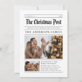 Kerstkrant jaar in Review 7 foto's Feestdagenkaart (Voorkant)