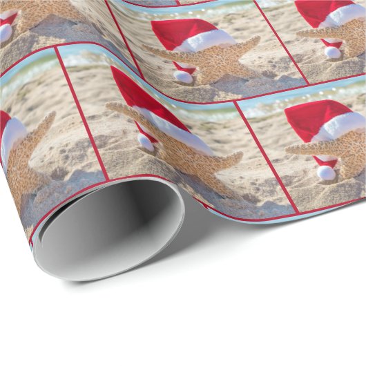 kerstkreeften in strand cadeaupapier (Rol Hoek)