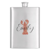 Kerstkreeften Waterverf van schaaldieren Snowflake Flacon (Voorkant)