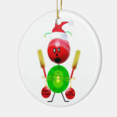 kerstkrekel keramisch ornament (Links)