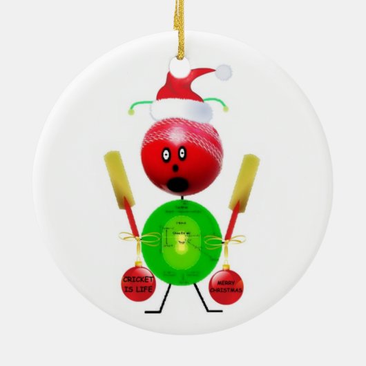 kerstkrekel keramisch ornament (Achterkant)