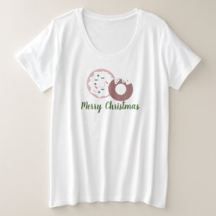 Kerstkringen Bevroren Spikkels Stippen Grote Maat T-shirt
