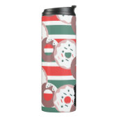 Kerstkringen met Strooidecoratie en Geborstelde Mo Thermosbeker (Gedraaid links)