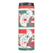 Kerstkringen met Strooidecoratie en Geborstelde Mo Thermosbeker (Achterkant)