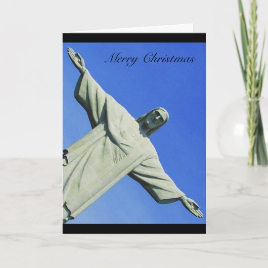 kerstkrist feestdagen kaart (Voorkant)