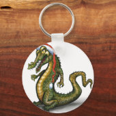 kerstkrokodil sleutelhanger (Voorkant)