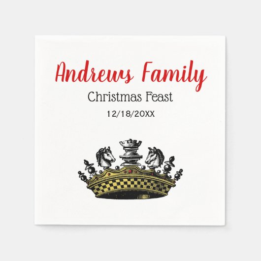 kerstkroon met kaasdop servet (Voorkant)