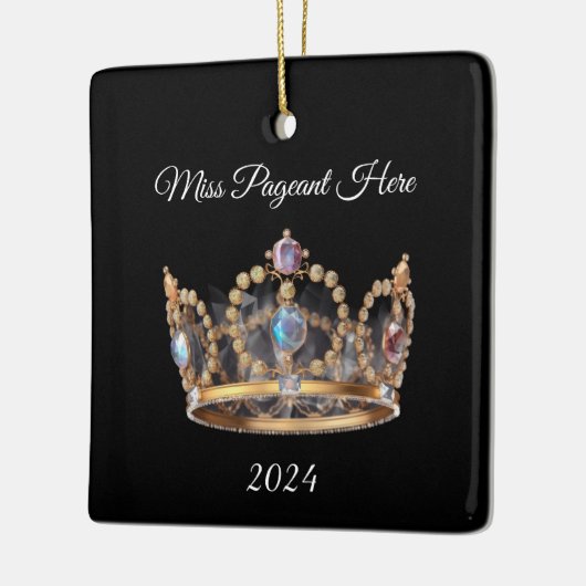 Kerstkroonornament Keramisch Ornament (Links)