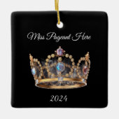 Kerstkroonornament Keramisch Ornament (Voorkant)
