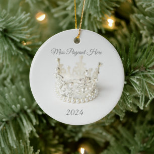 Kerstkroonornament Keramisch Ornament
