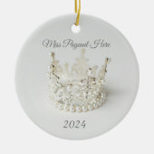 Kerstkroonornament Keramisch Ornament (Voorkant)