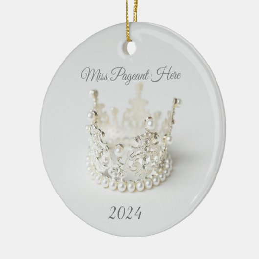 Kerstkroonornament Keramisch Ornament (Links)