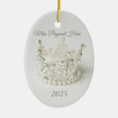 Kerstkroonornament Keramisch Ornament (Voorkant)