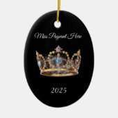 Kerstkroonornament Keramisch Ornament (Voorkant)