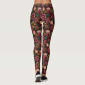 Kerstkruid & Bloem Botanisch Patroon Leggings (Achterkant)
