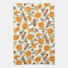 Kerstkruid Orange Kaneel en Anijs Theedoek